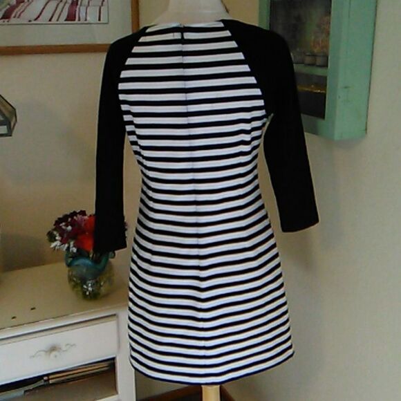 MICHAEL Michael Kors Ponte Knit Striped Dresd - Picture 6 of 12